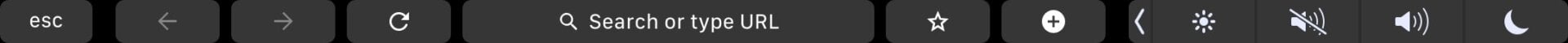 La Touch Bar en Chrome.