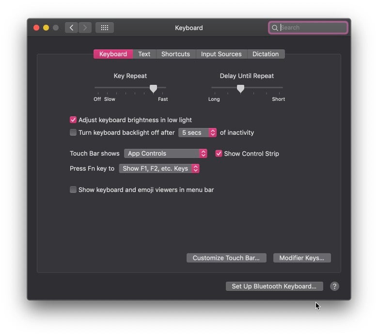 Pouvez-vous trouver le bouton qui vous permet de personnaliser la Touch Bar et de supprimer le bouton Siri&nbsp;?