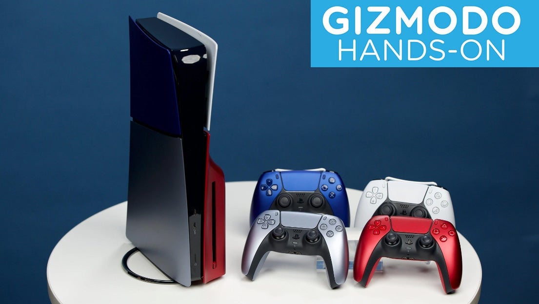 Chaque panneau de la PlayStation 5 peut être remplacé individuellement, nous avons donc décidé d’opter pour quelque chose d’un peu déraillé.