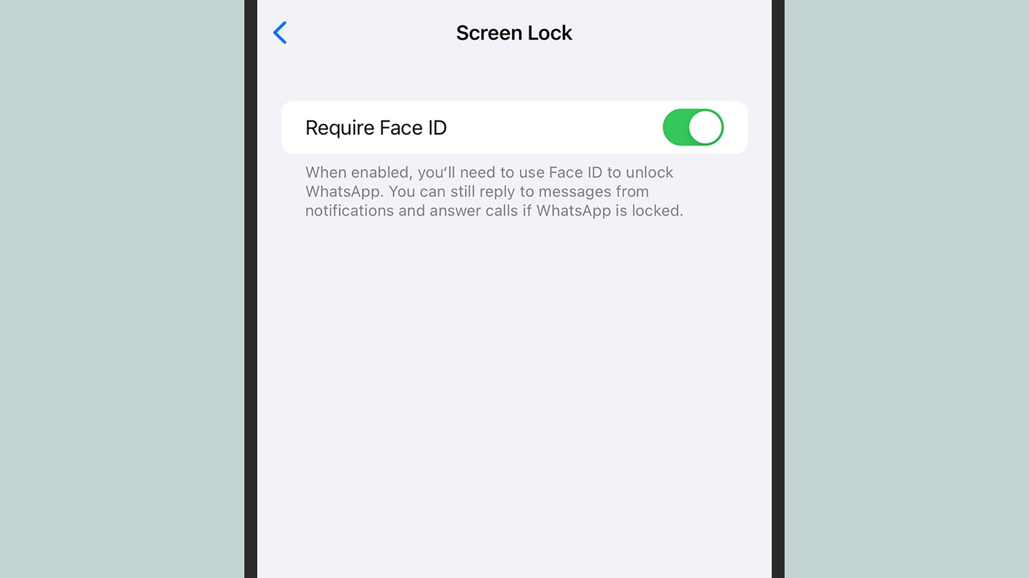 Certaines applications, comme WhatsApp, disposent d’un verrouillage d’écran inclus.