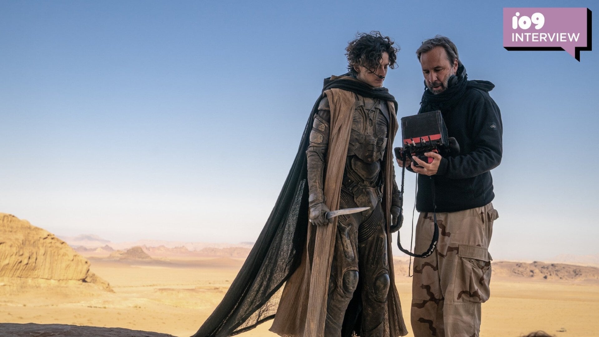 io9 a parlé avec Dune : le réalisateur de la deuxième partie Denis Villeneuve, vu ici avec la star Timothée Chalamet.