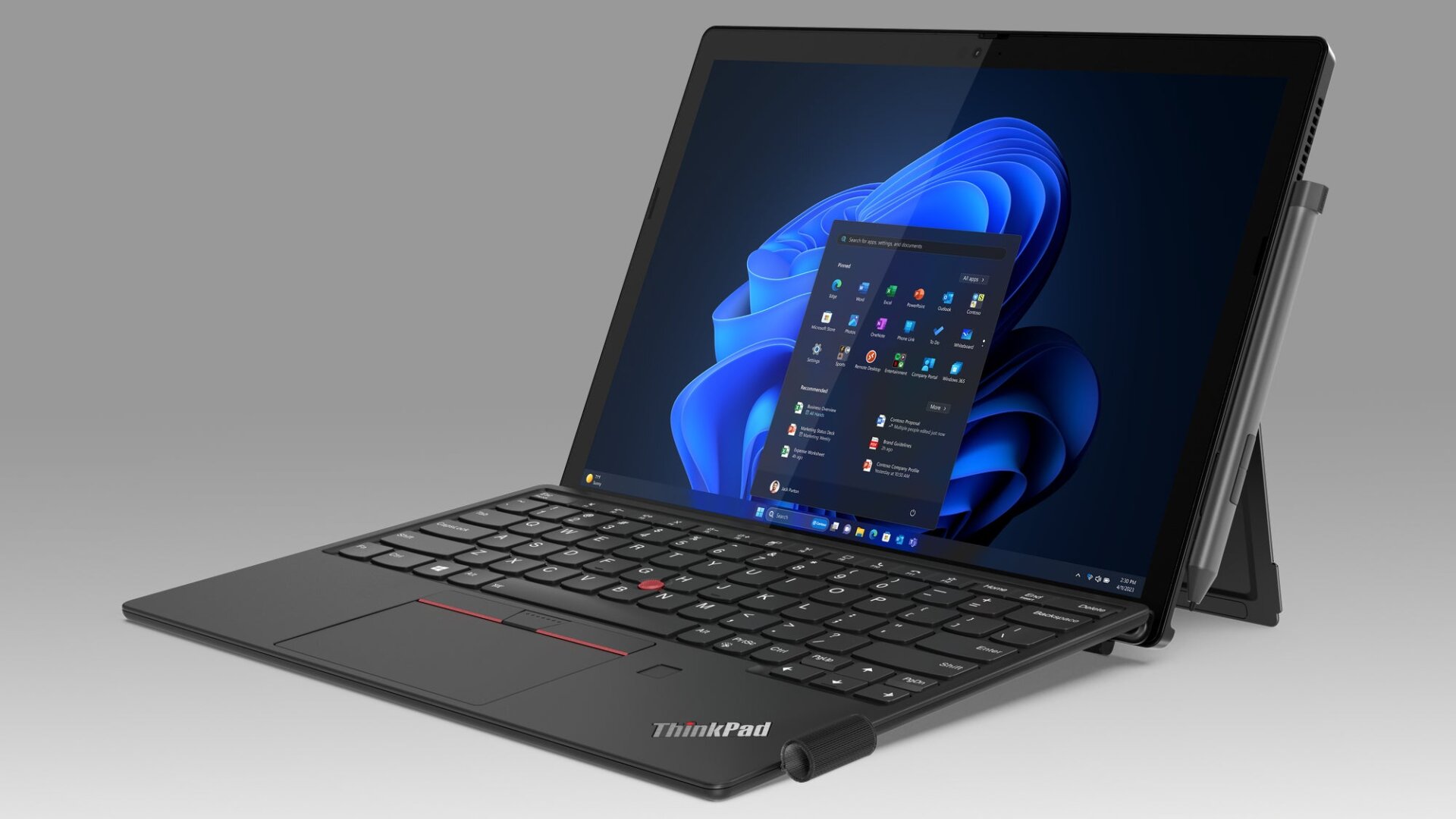Le ThinkPad X12 Detachable Gen 2 est une tablette et un ordinateur portable. 
