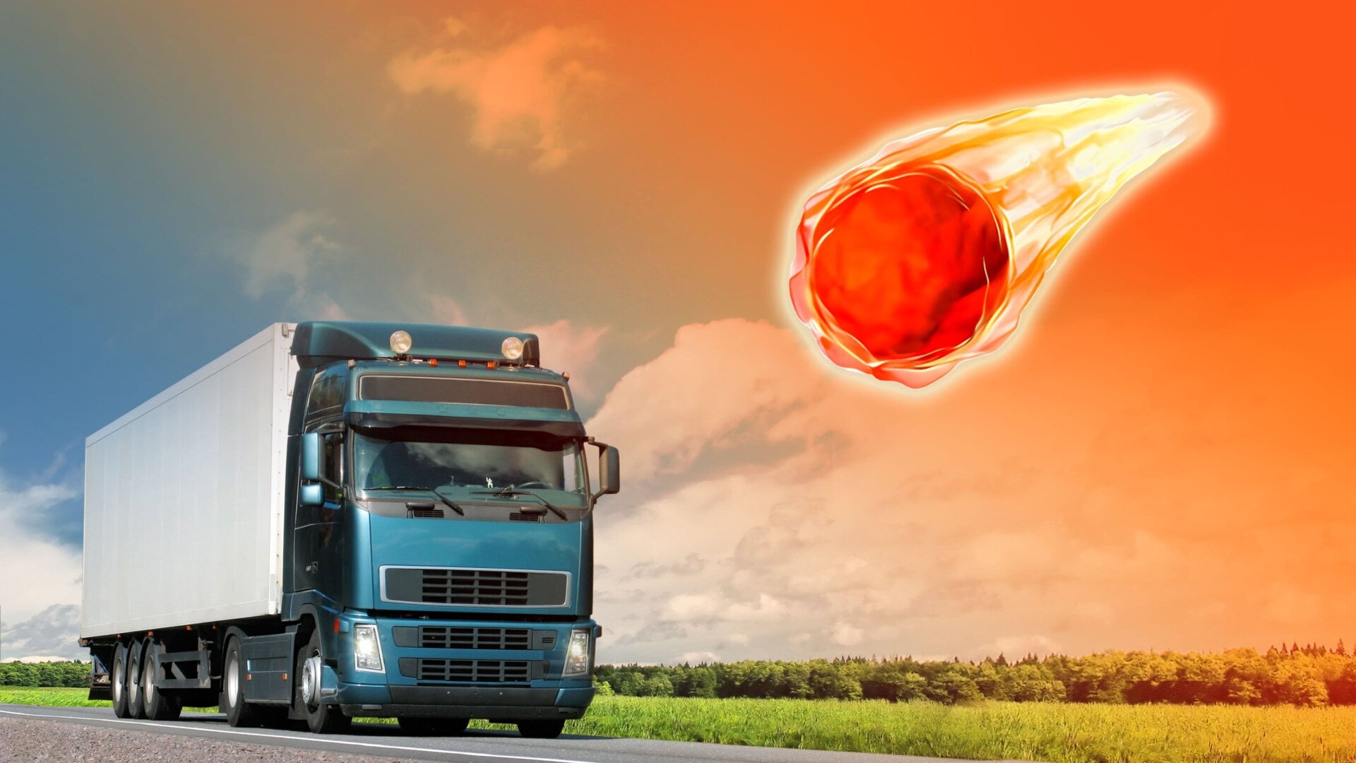 Un camion (pas celui-là exactement) a été pris pour un météore, suggère un nouveau journal.