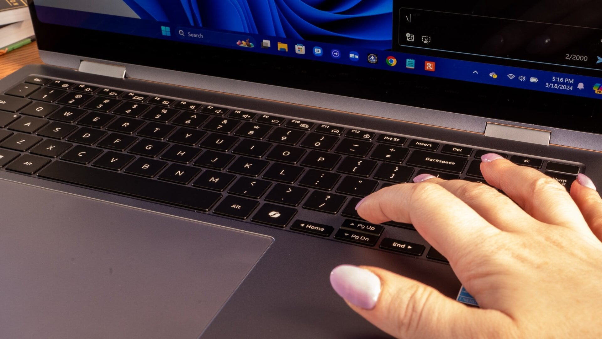 Bonne nouvelle&nbsp;: il y a des boutons de page haut, bas, gauche et droite tous dans leur propre rangée.