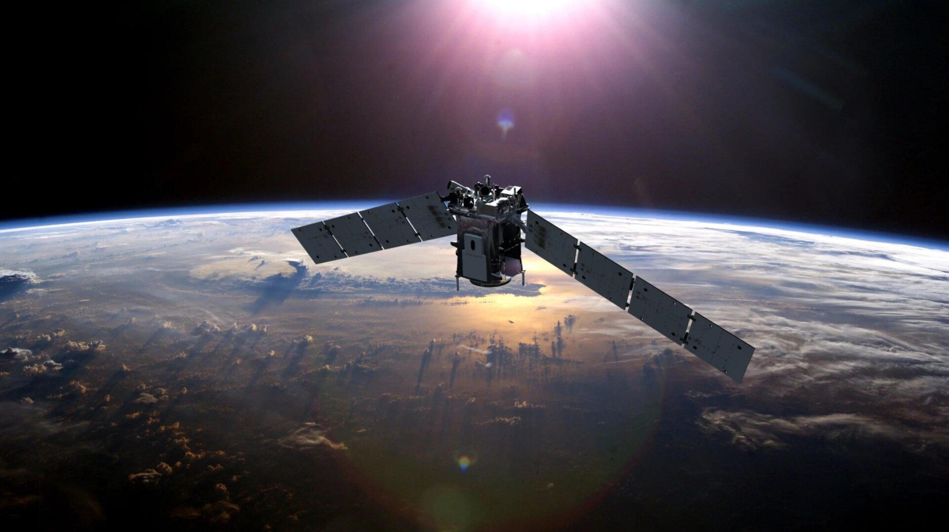 Une représentation du satellite TIMED de la NASA, qui a raté de peu sa collision avec le défunt satellite russe Cosmos 2221.