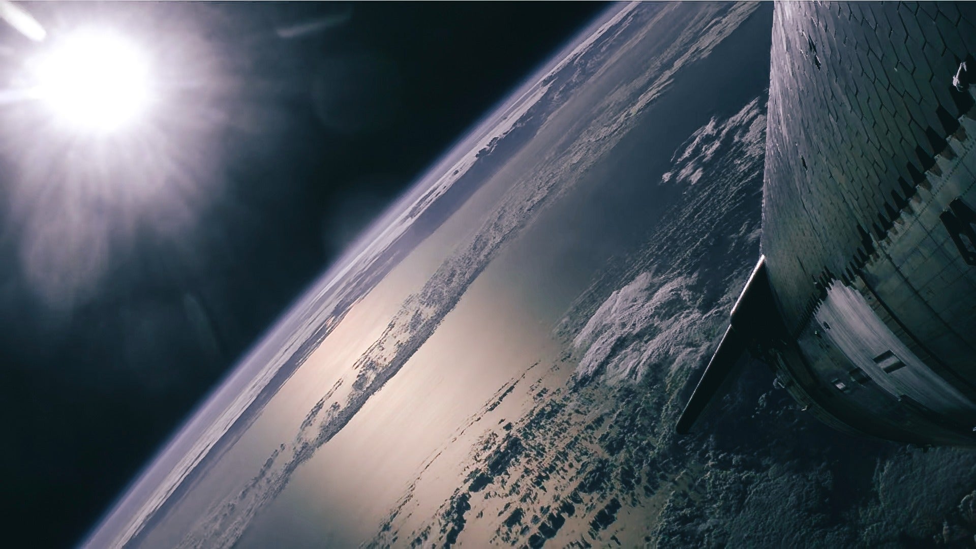 L’étage supérieur du vaisseau spatial survolant la Terre le 14 mars 2024.