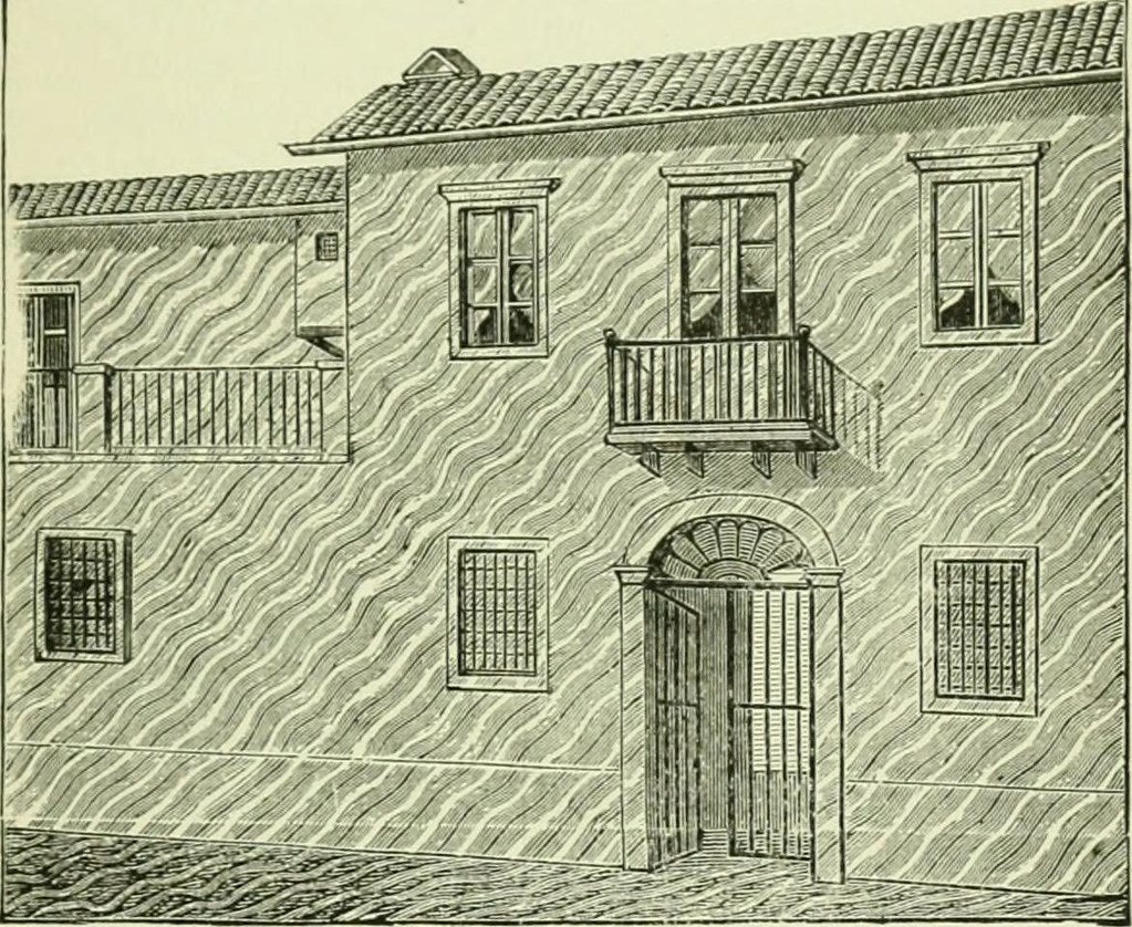 Une illustration de 1912 montrant des bandes d’ombre apparaissant sur les murs d’un bâtiment.