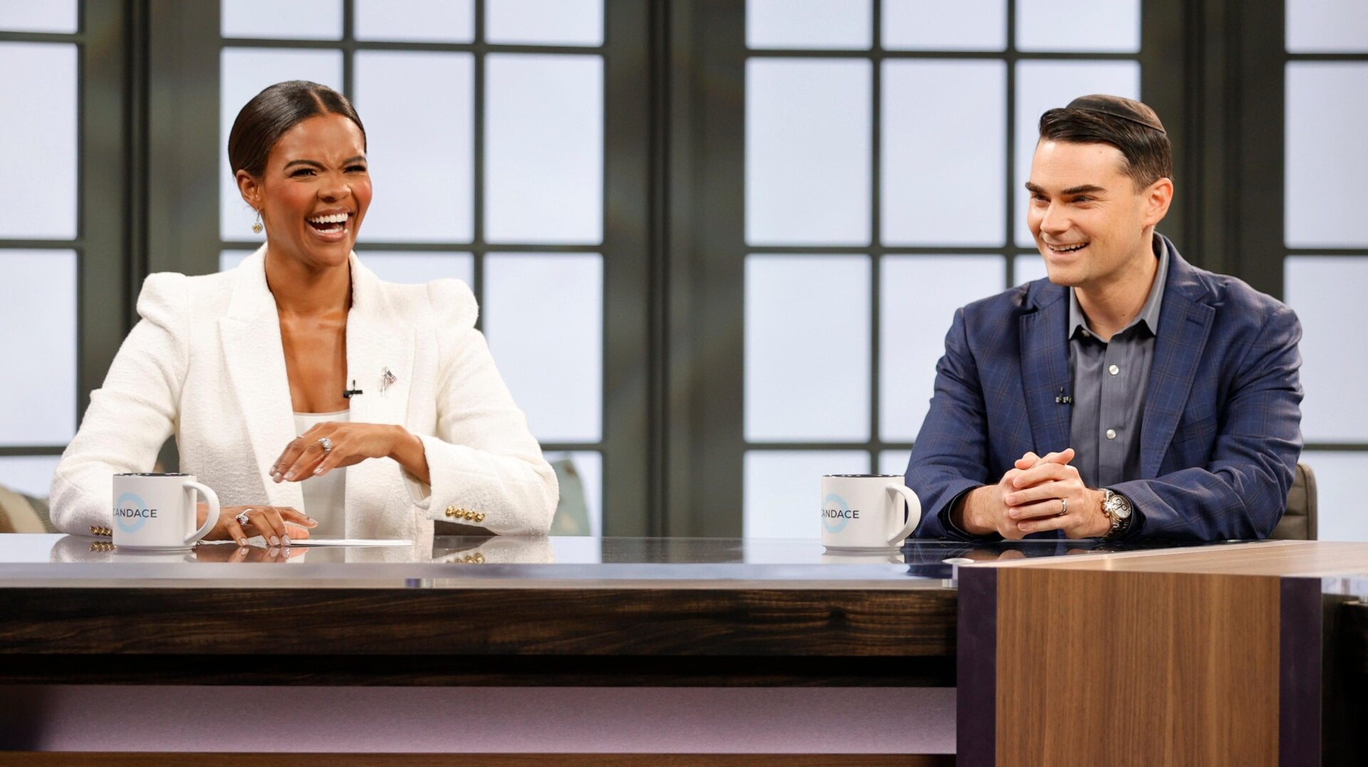 Photo d’archives de Candace Owens et Ben Shapiro le 17 mars 2021 à Nashville, Tennessee.