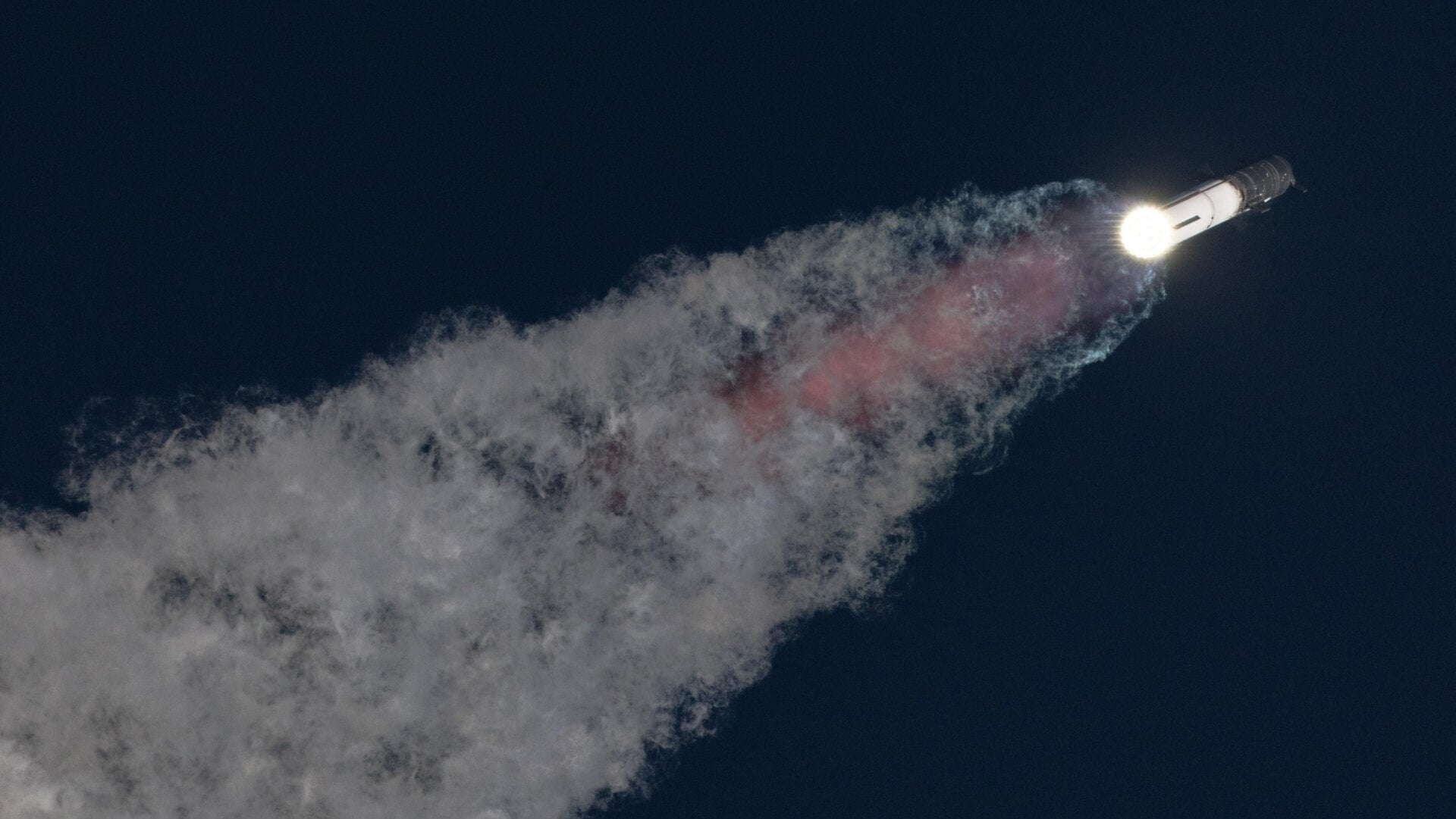 Starship lors de son deuxième vol d’essai, le 18 novembre 2023.