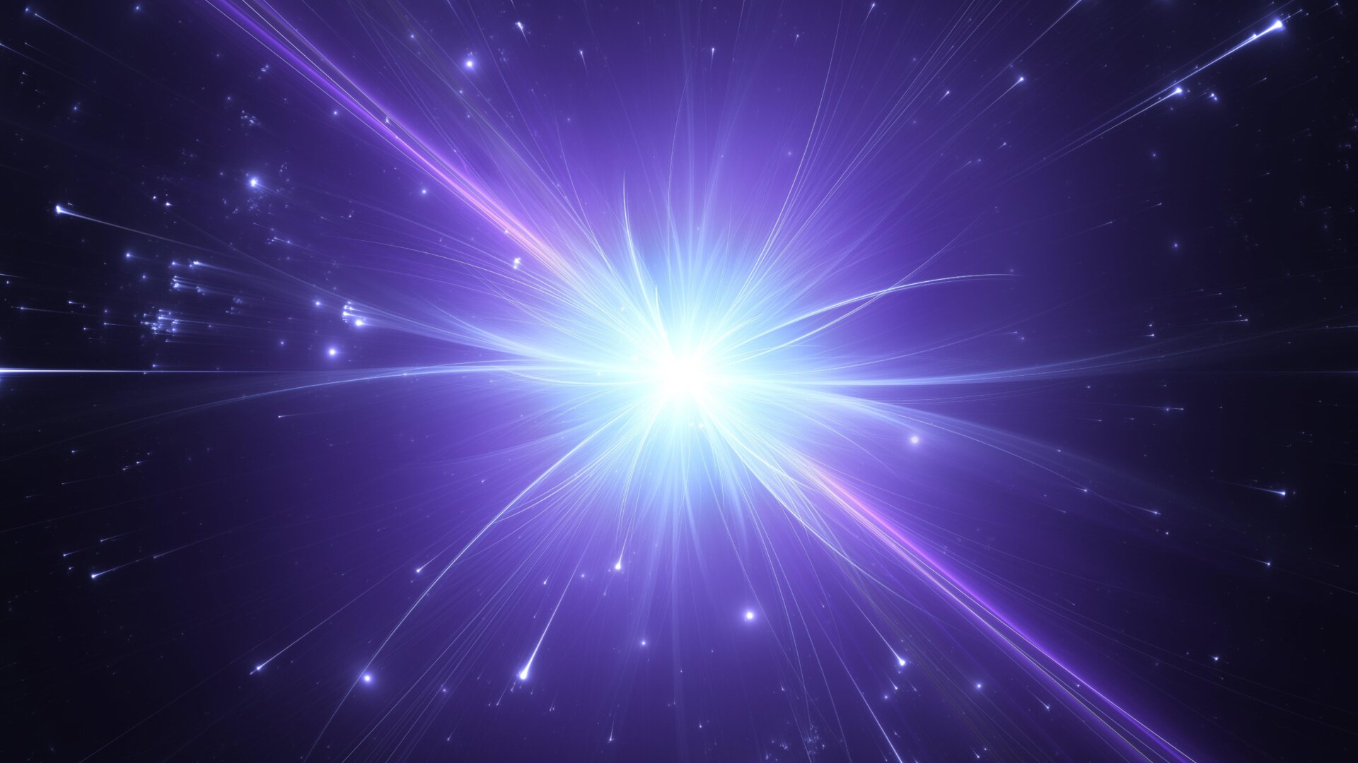 Concept d’artiste d’une collision de particules.