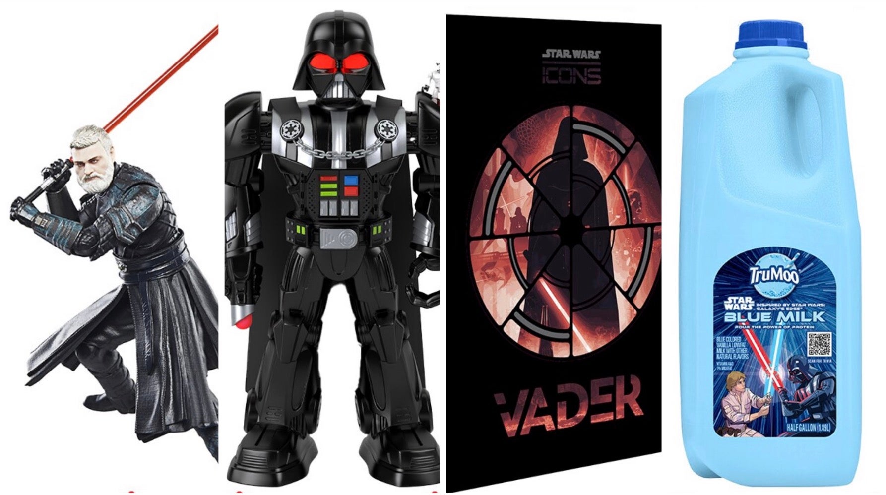 Un petit échantillon de nouveautés Guerres des étoiles merch.