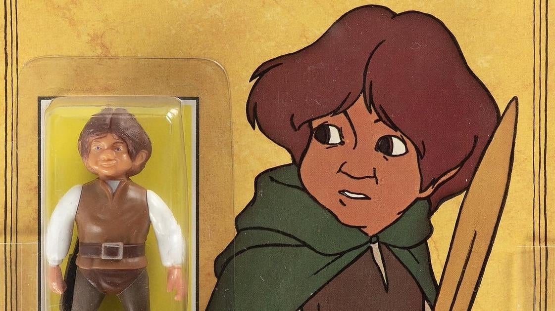 Frodon (et la figurine d’action Frodon) tel qu’il est apparu dans 1978 de Ralph Bakshi Seigneur des Anneaux