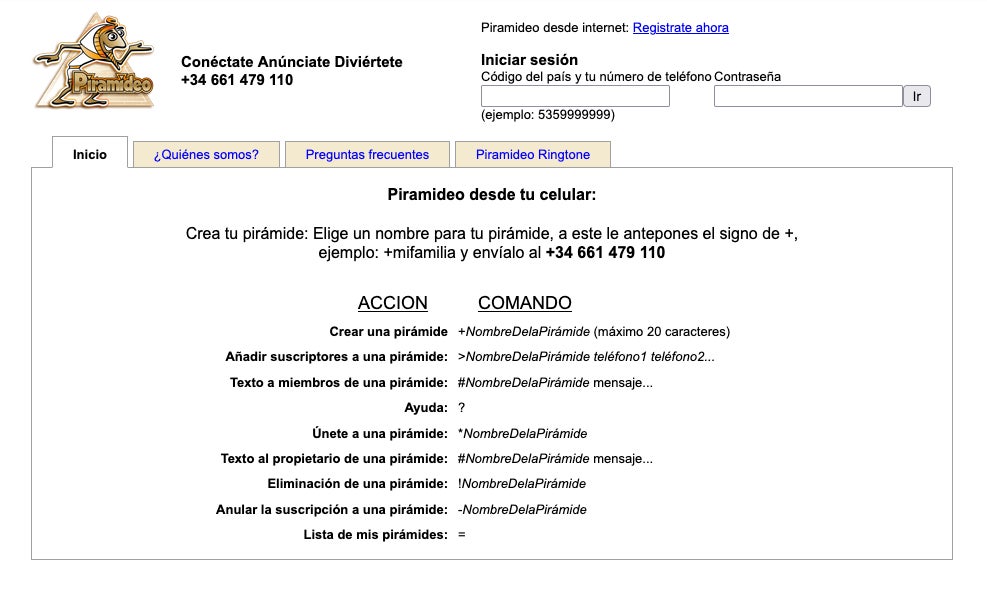 Le site Web de 2014 d’un réseau social cubain qui fonctionnait essentiellement comme un service d’envoi de SMS géré par le gouvernement américain pour informer les Cubains. de protestations, qu’elles soient réelles ou non.  