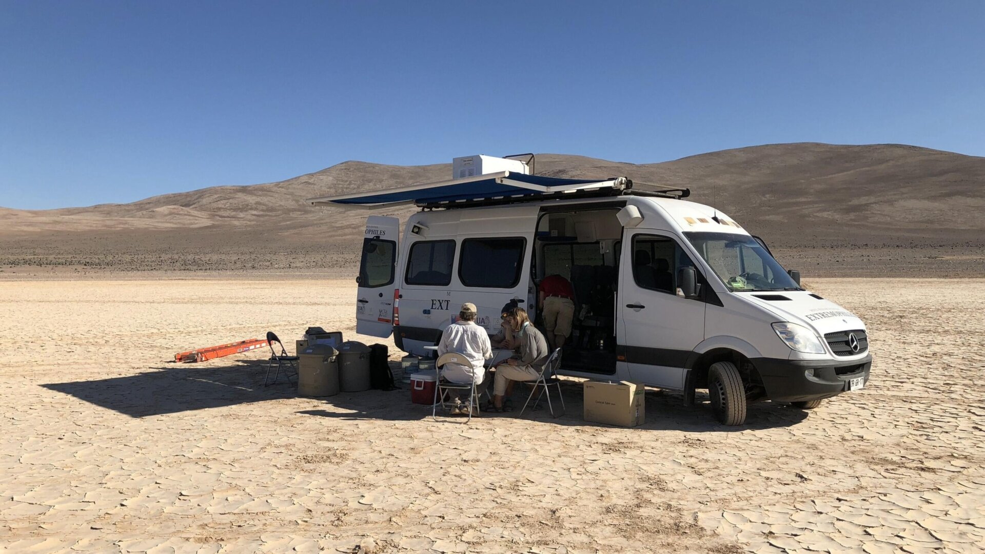 Membres de l’équipe de recherche à Yungay.