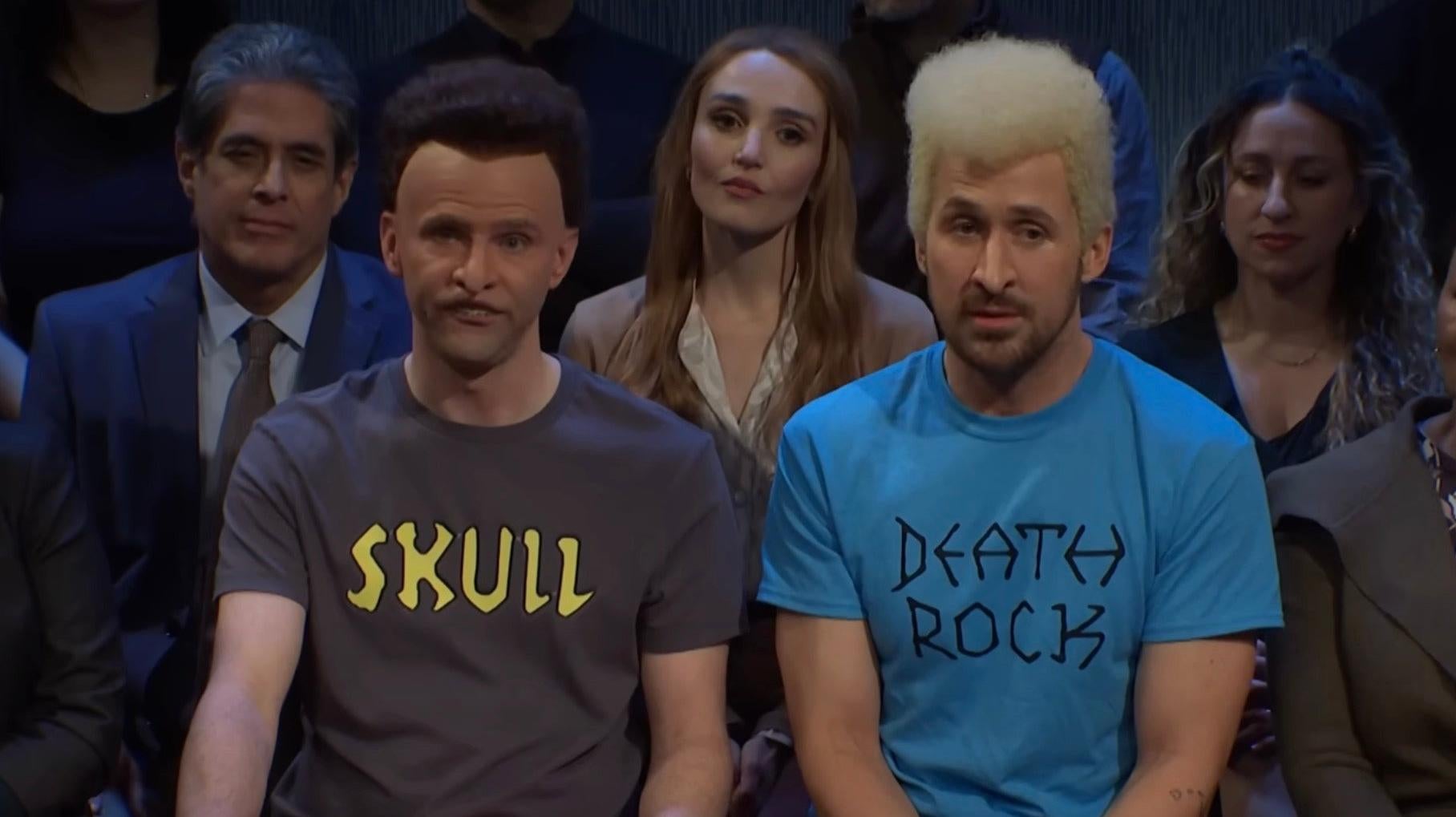 Mikey Day et Ryan Gosling dans le rôle de Beavis et Butt-Head.