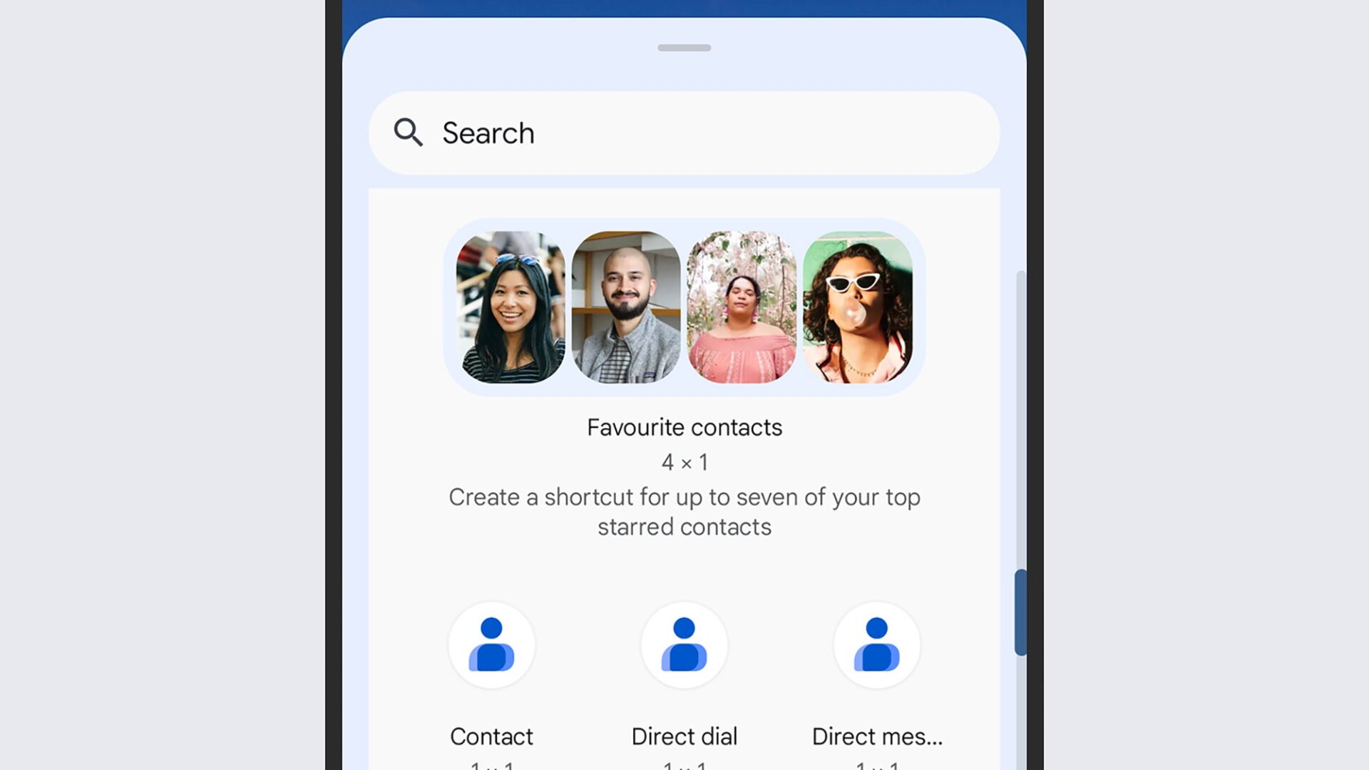 Il existe de nombreux widgets parmi lesquels choisir.