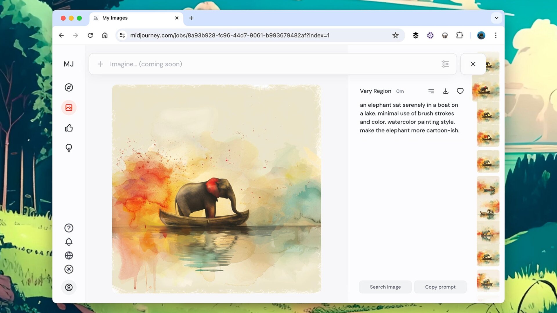 Le site Web Midjourney collecte toutes vos images.