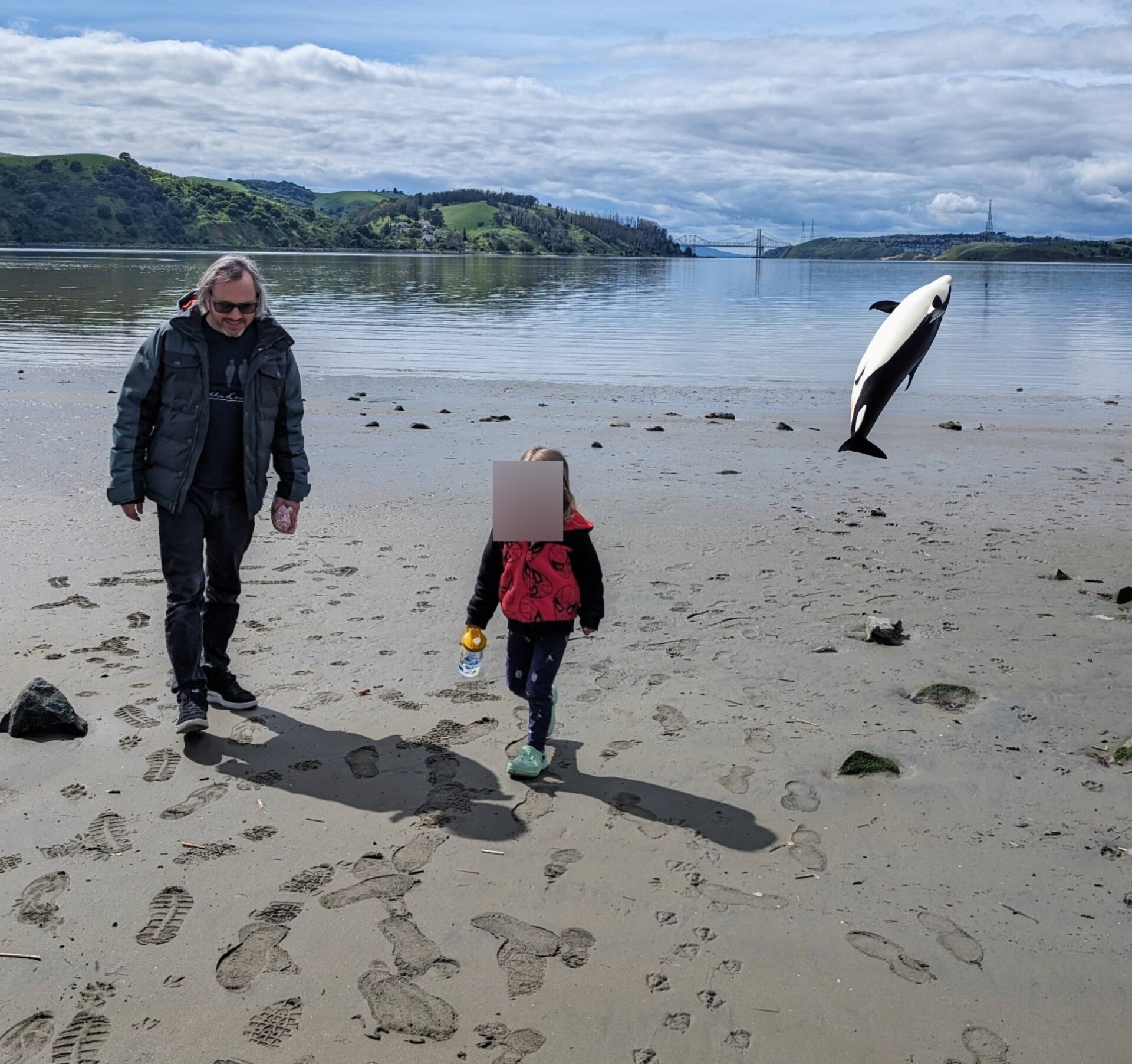 Quand je pense aux orques qui sautent hors de l’eau, je pense à elles qui le font depuis la plage. 