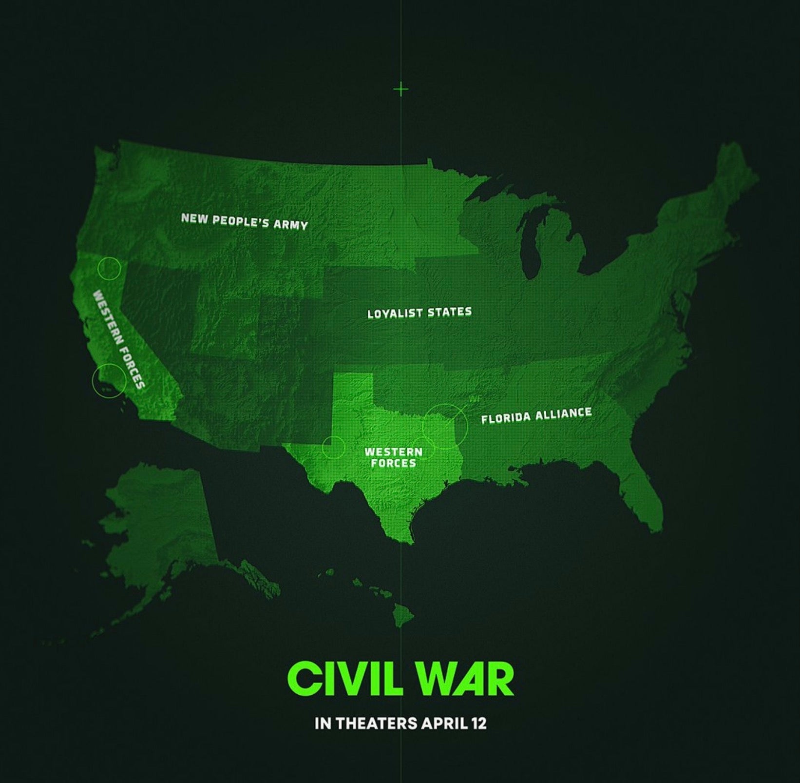 Les (pas si) États-Unis de guerre civile.