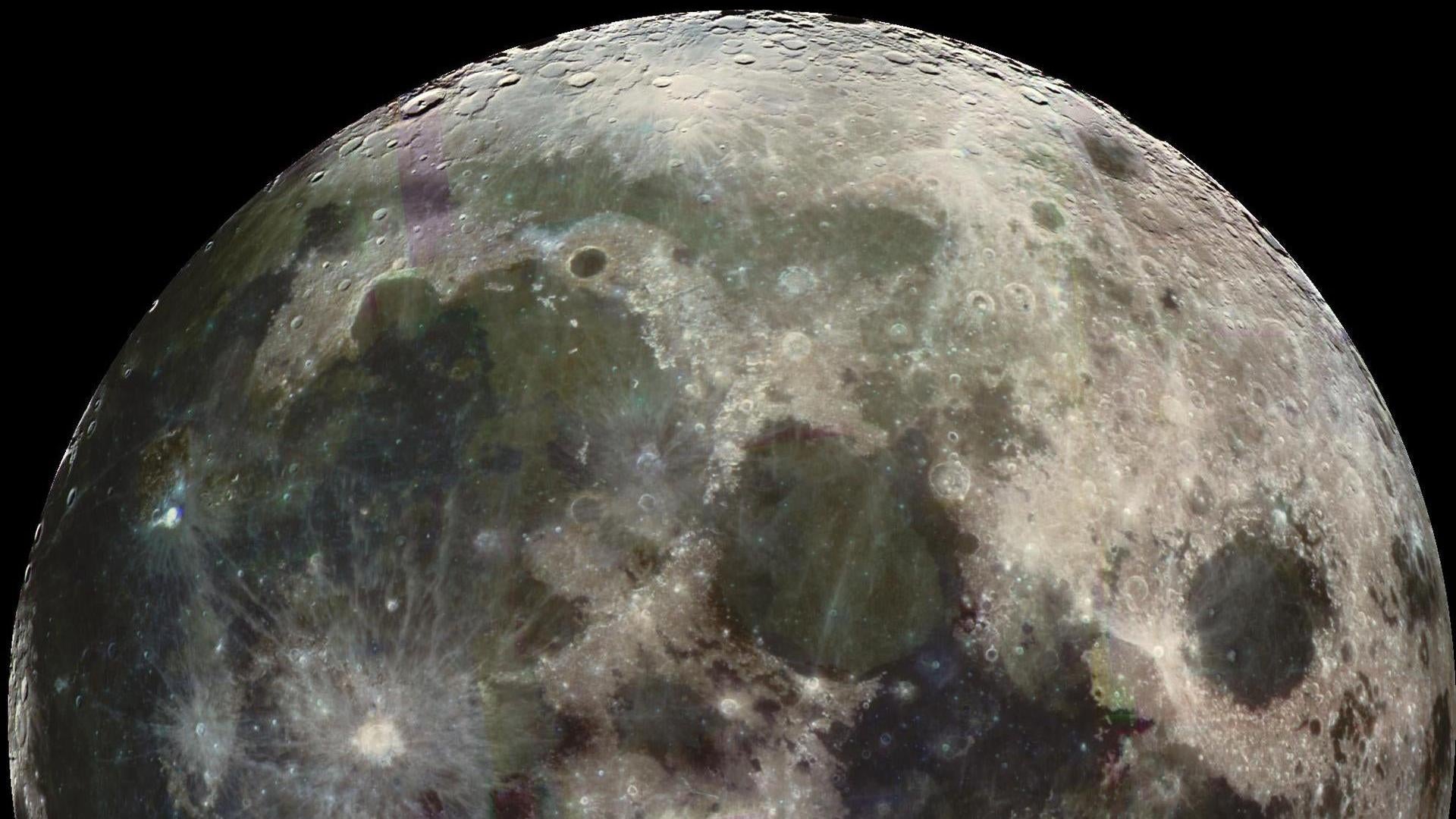 La Lune capturée par le vaisseau spatial Galileo de la NASA.
