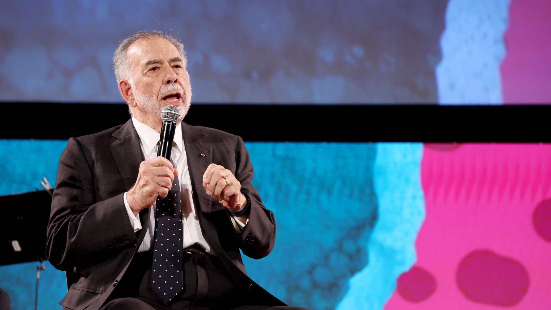 Francis Ford Coppola au Taormina Film Fest 2022.