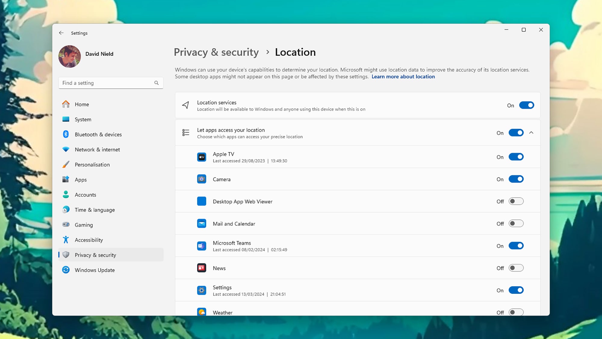 Vérifiez les paramètres d’autorisation de l’application.