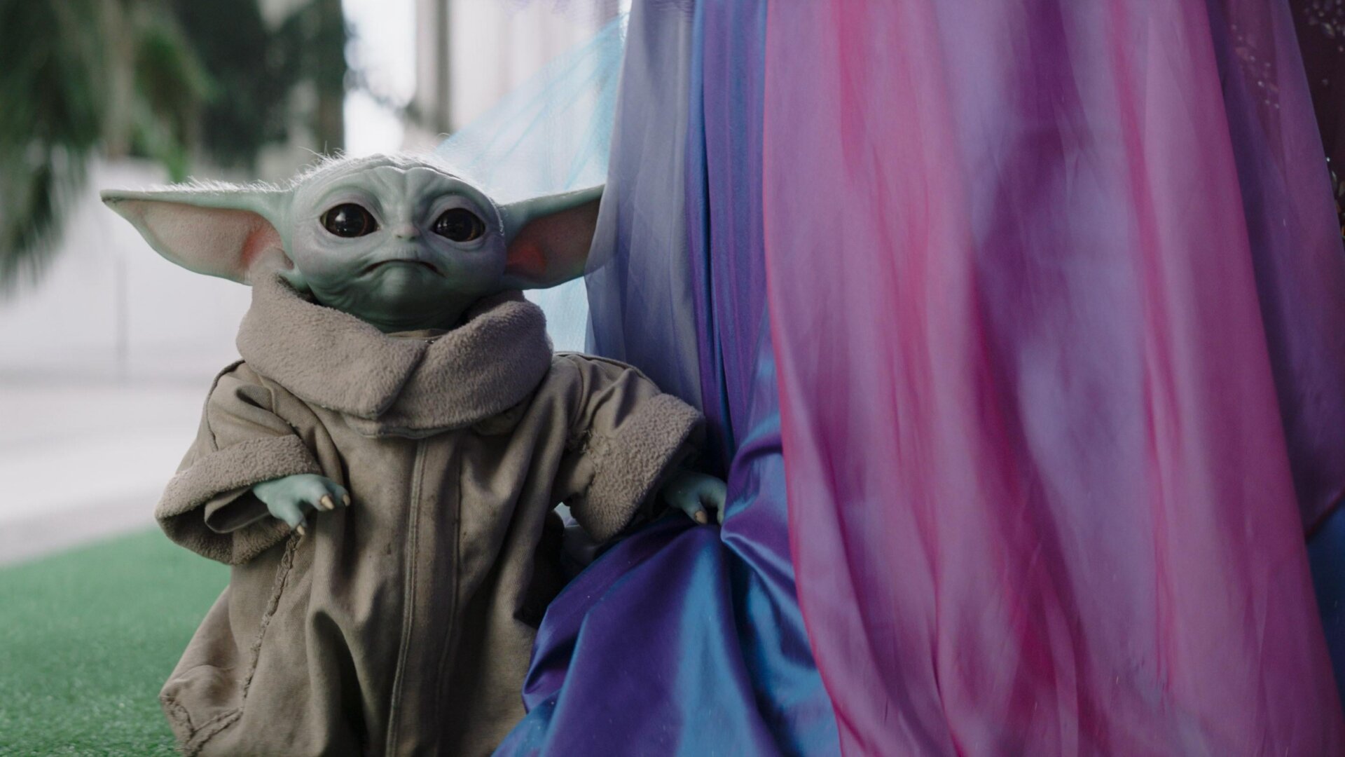 Grogu dans la troisième saison de la série Disney+ Le Mandalorien.