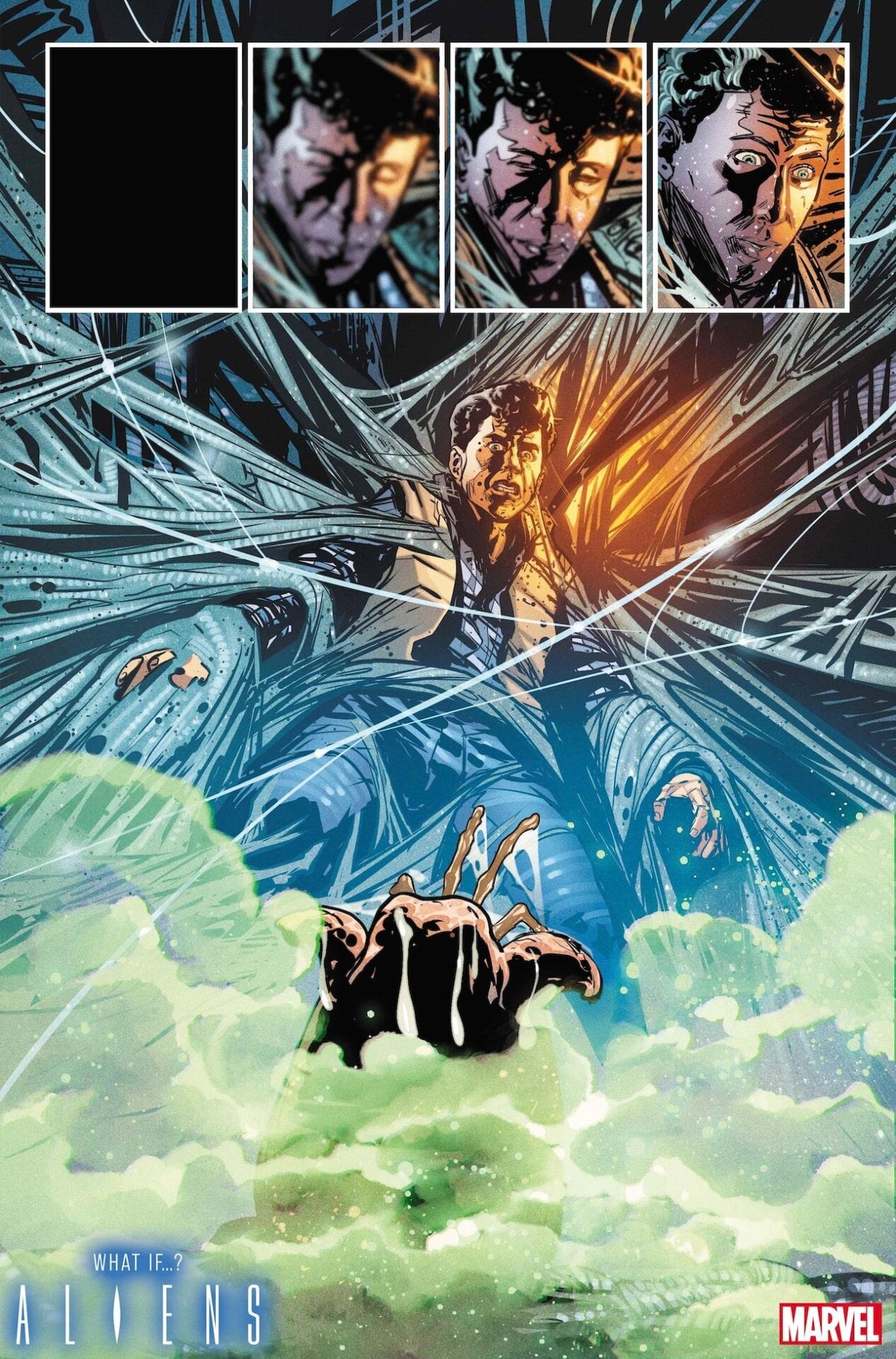 Une page de Aliens What If #1 par Guiu Villanova
