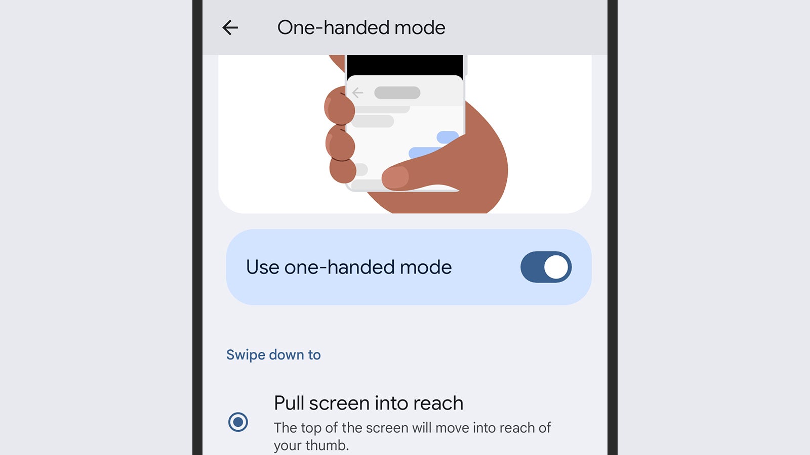 Le mode à une main peut s’avérer utile.