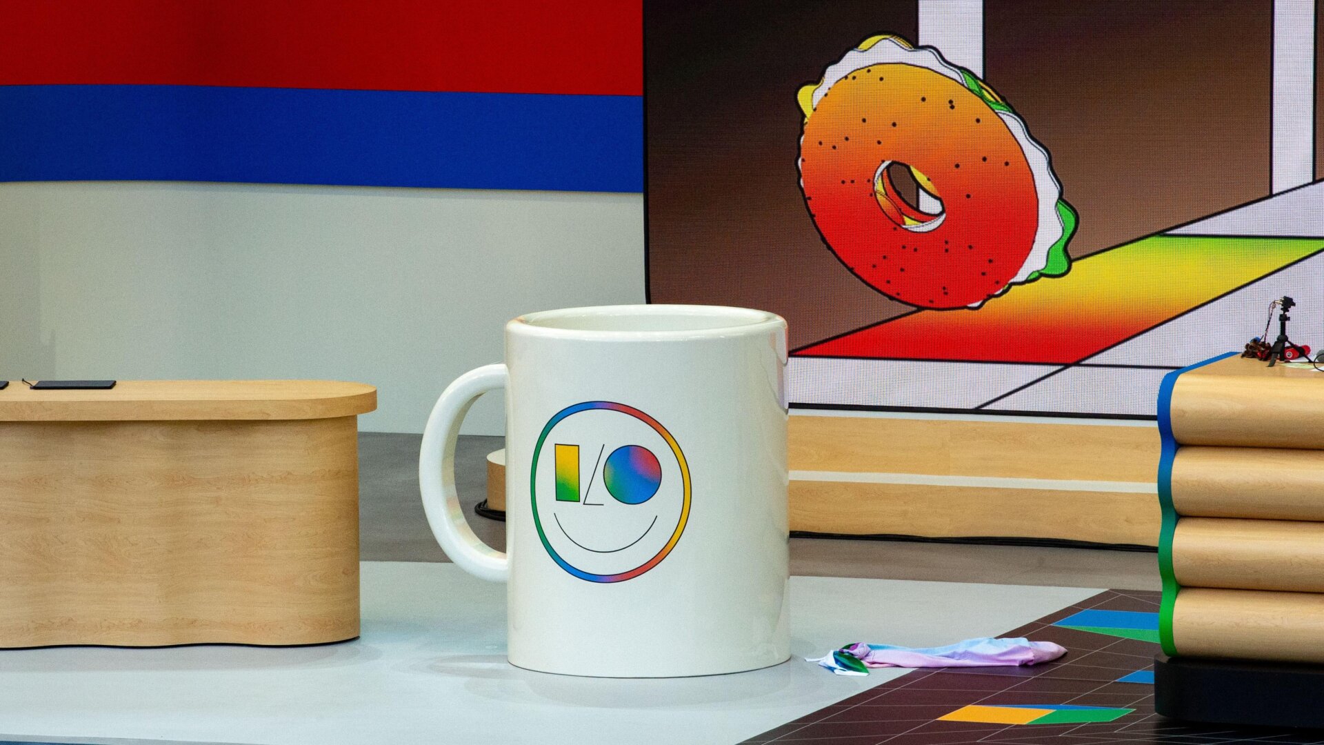 La scène lors de la conférence I/O de Google.