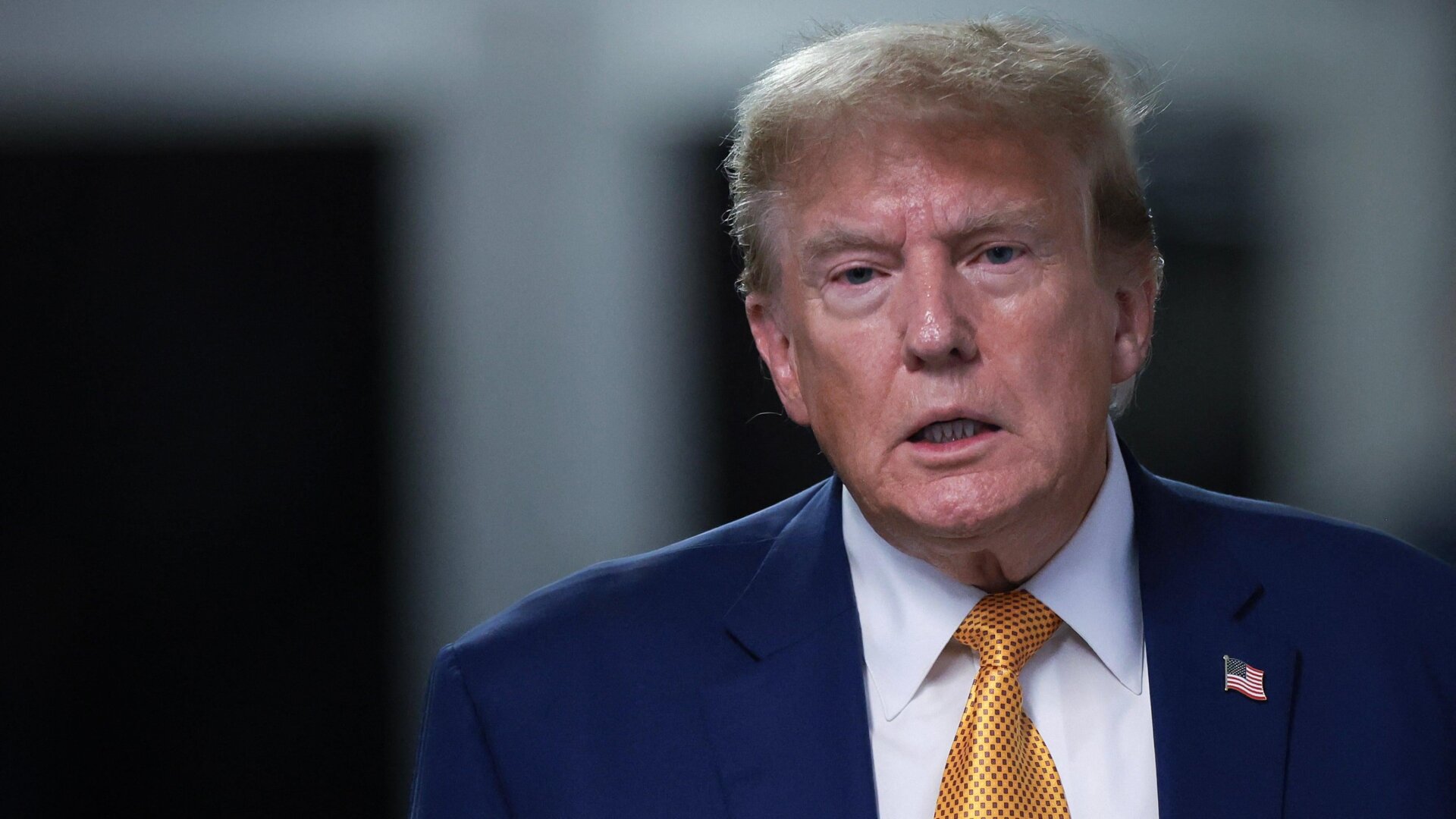 Donald Trump s’exprime au tribunal pénal de Manhattan à New York le 7 mai 2024.