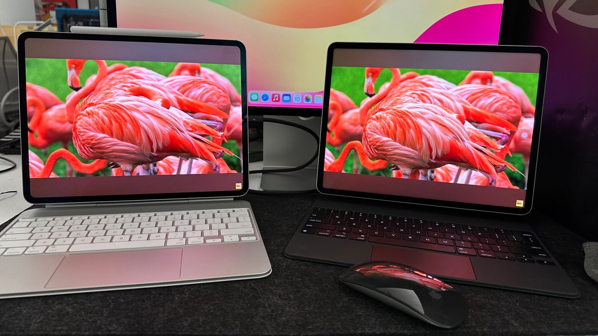 Le iPad Pro M4 (2024), à gauche, contre le iPad Pro M2 (2022), à droite.