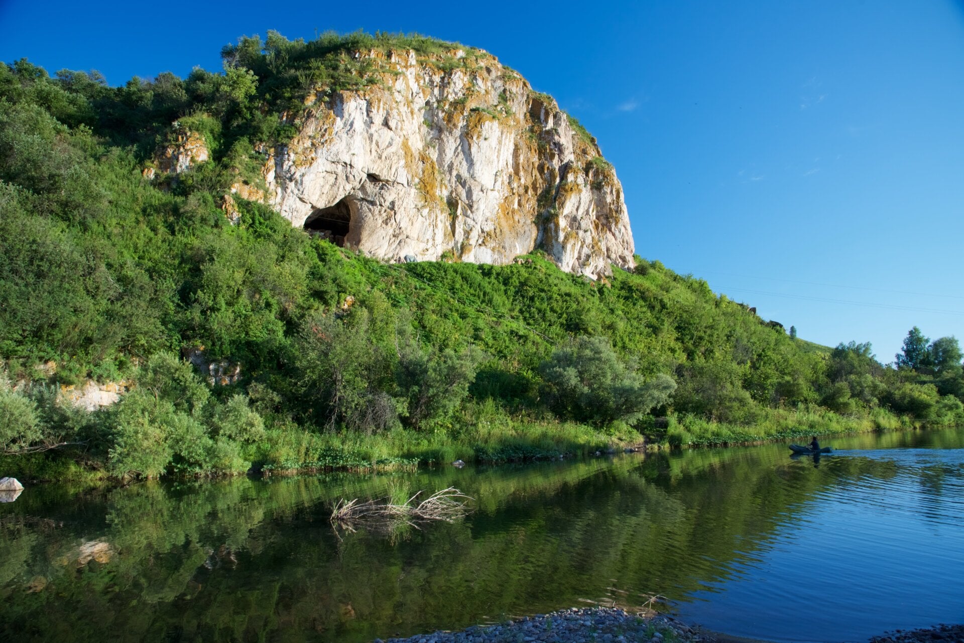 Grotte Chagyrskaya, dans les montagnes de l’Altaï.