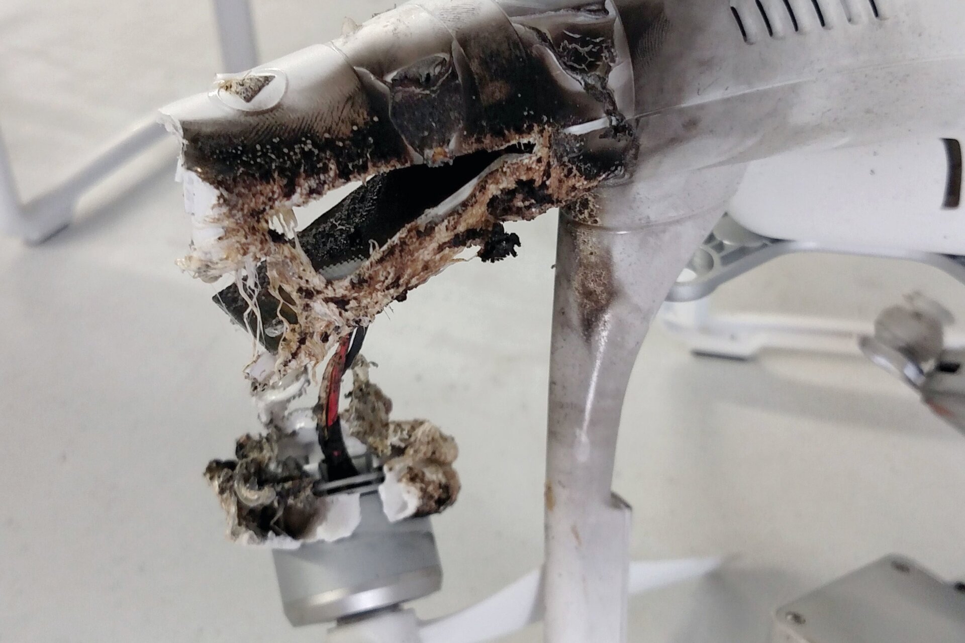 Un drone abat par un système d’armes laser Stryker équipé de MEHEL en avril 2017 à Fort Sill