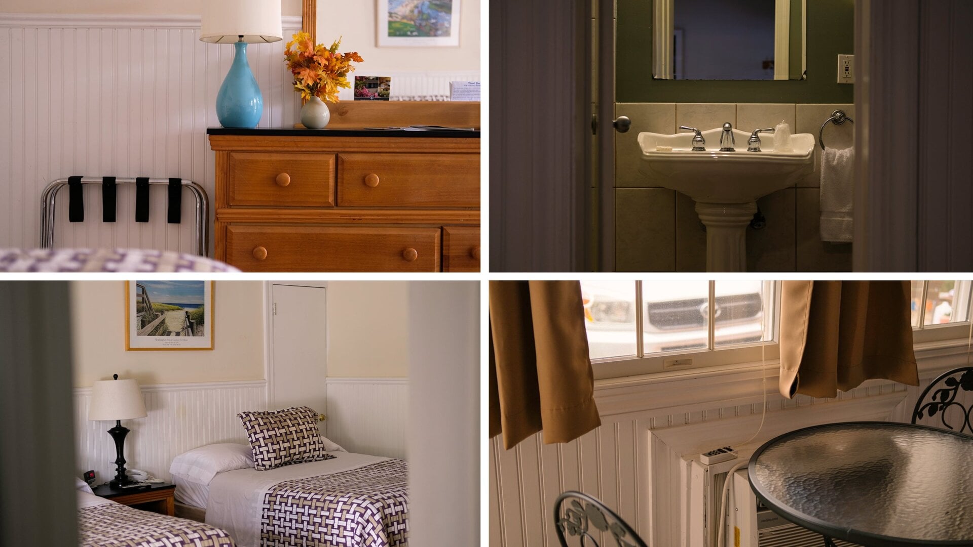 Détails des chambres du Seabreeze Motel.