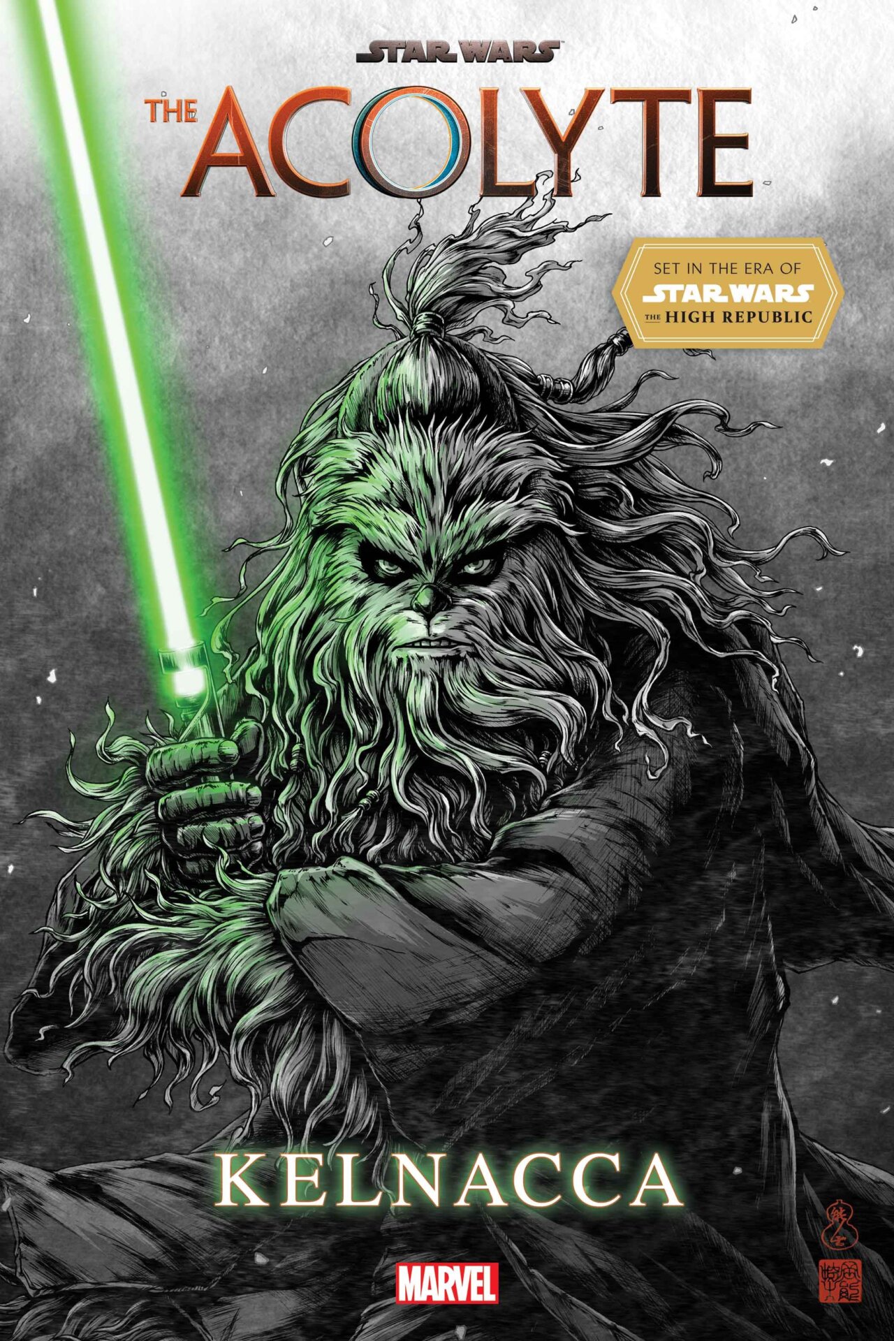 Star Wars&nbsp;: L’Acolyte - Kelnacca Couverture de la variante n°1 par Takashi Okazaki.