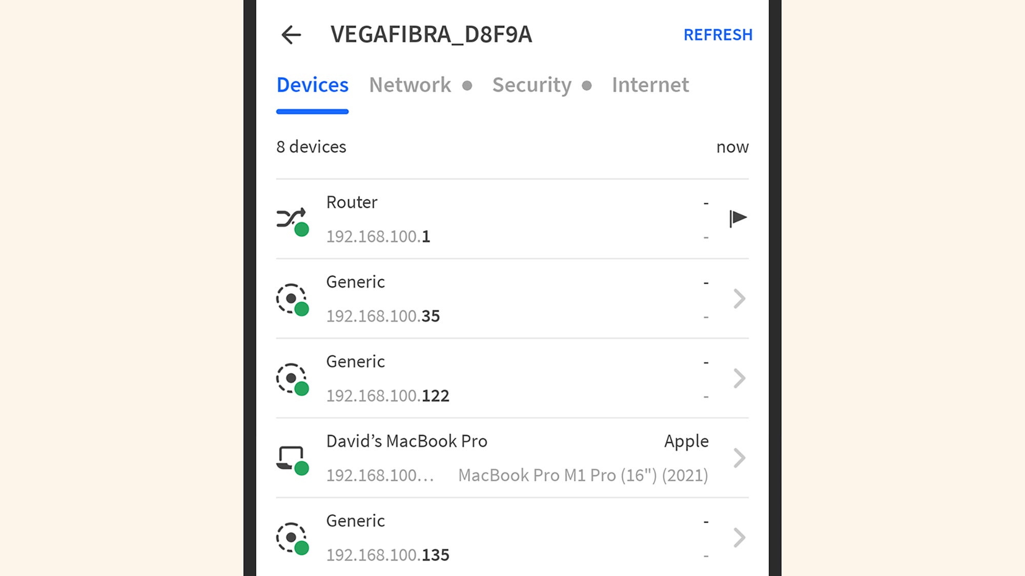 Une application comme Fing peut vous montrer ce qui est connecté.
