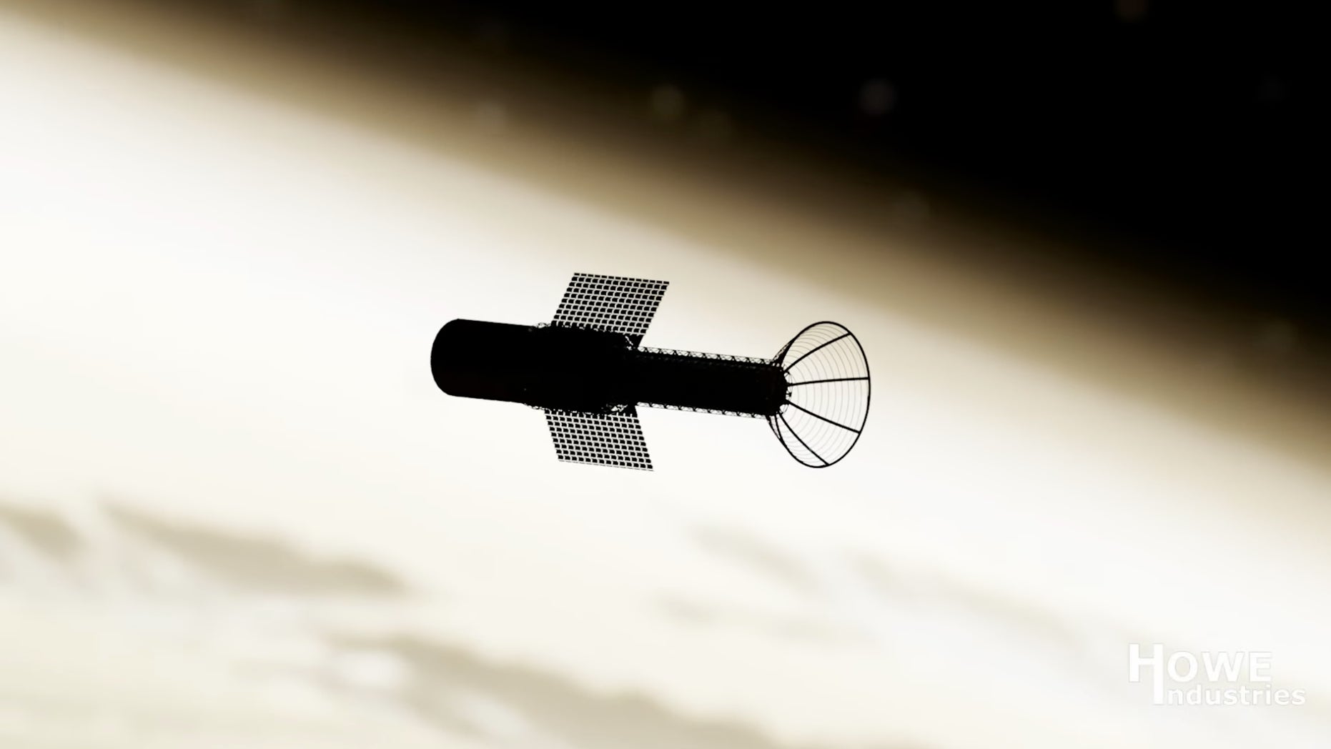 Une illustration d’un vaisseau spatial avec la fusée à plasma pulsé.