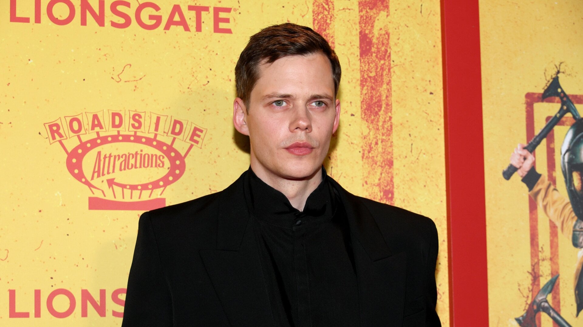 Bill Skarsgård assiste au Un garçon tue le monde Première américaine le 23 avril 2024 à New York City.