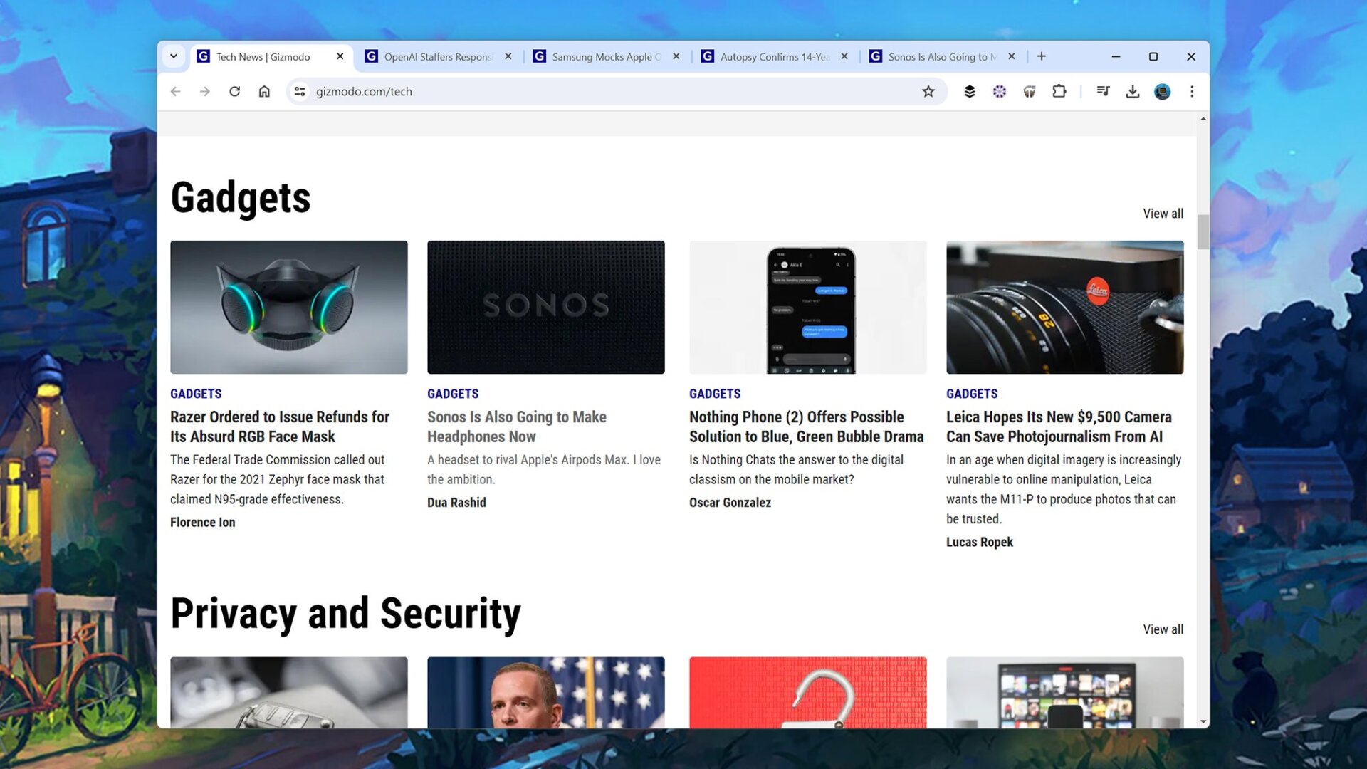 Ouvrez les onglets en arrière-plan pendant que vous poursuivez votre navigation.