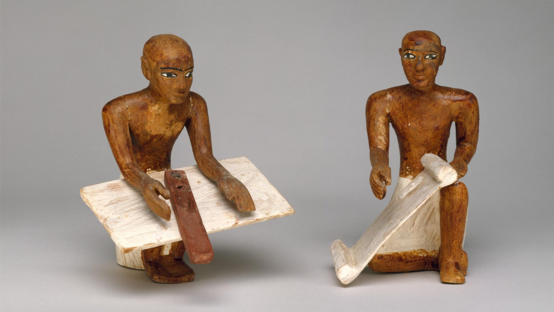 Statuettes de scribe du tombeau de Meketre.