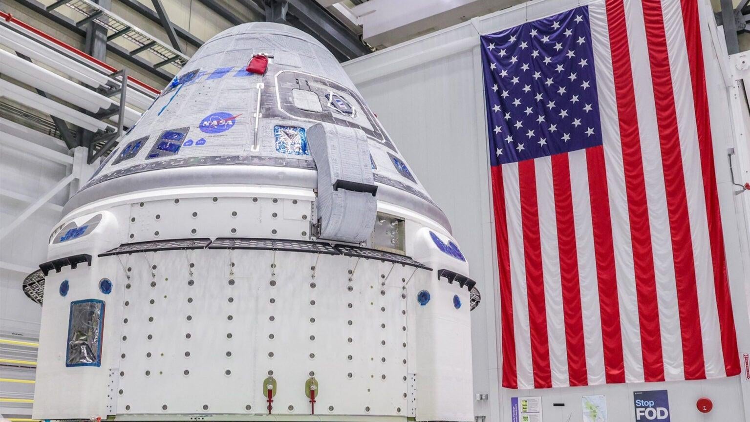 Module d’équipage du Starliner au Kennedy Space Center.