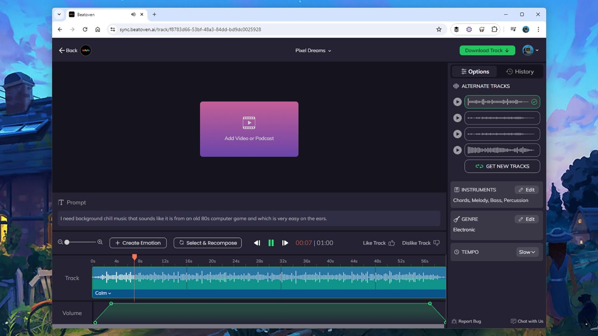 Beatoven AI offre des fonctionnalités de mixage avancées.