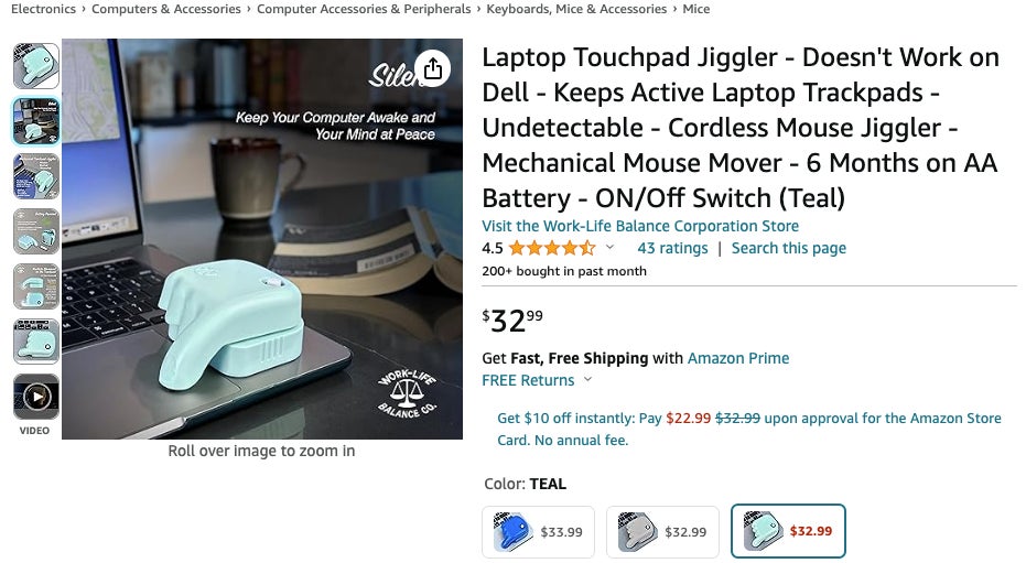 Un jiggler de souris pour tromper votre patron.