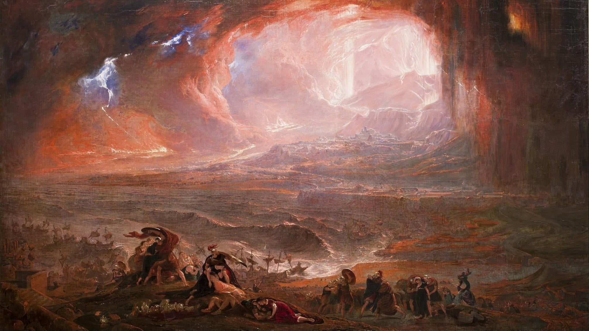 La version restaurée de John Martin Destruction de Pompéi et Herculanum.