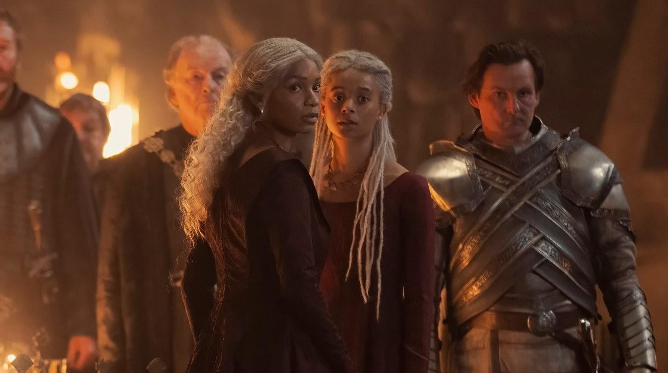 Baela Targaryen (Bethany Antonia) et sa soeur Rhaena (Phoebe Campbell).