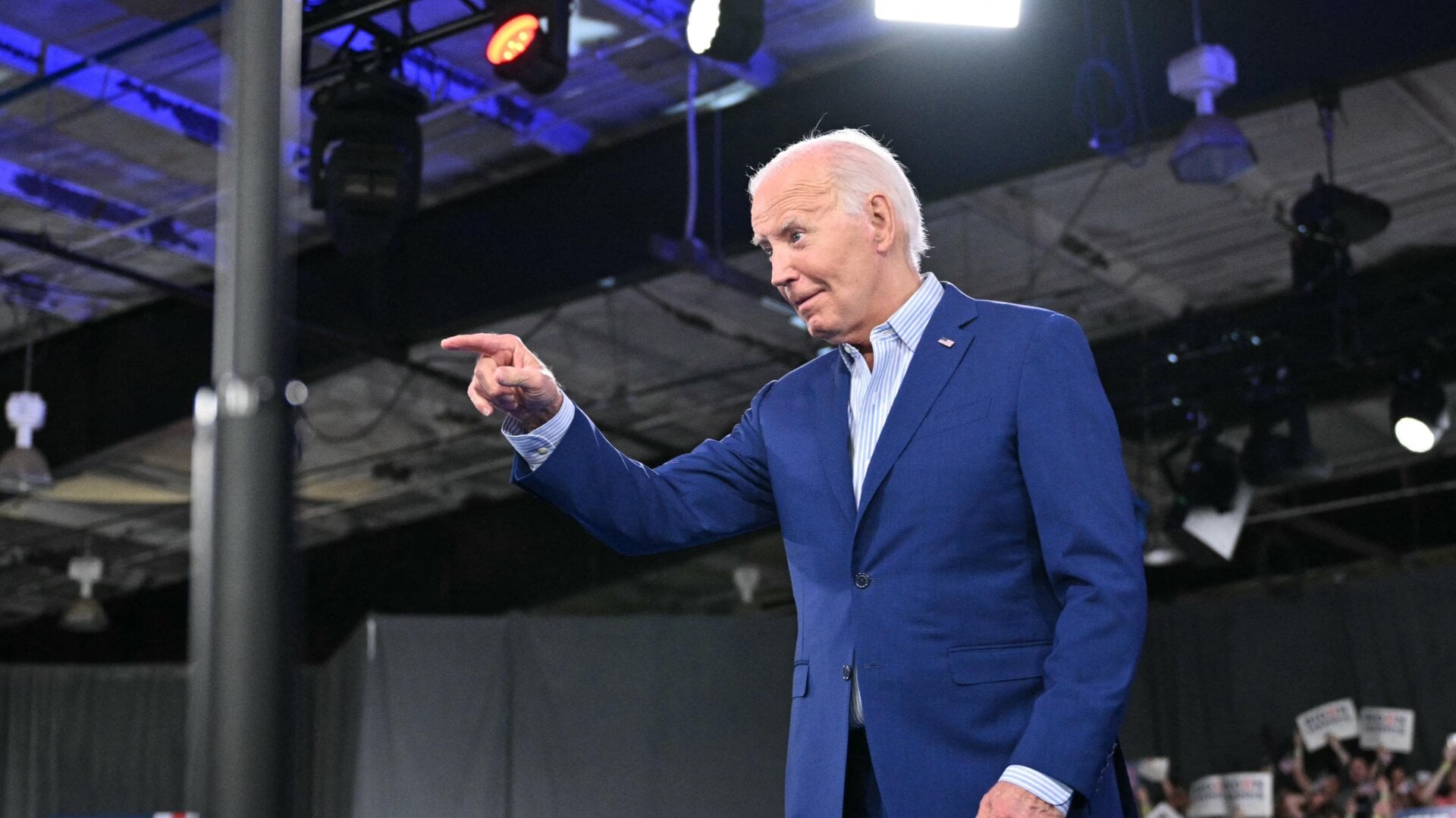 Le président Joe Biden organise un rassemblement post-débat à Raleigh, en Caroline du Nord, le 28 juin 2024.