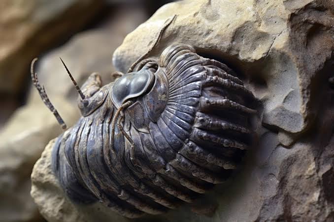 Une image générée par l’IA, prétendument d’un trilobite, mais avec des caractéristiques qui n’ont aucun sens morphologique.