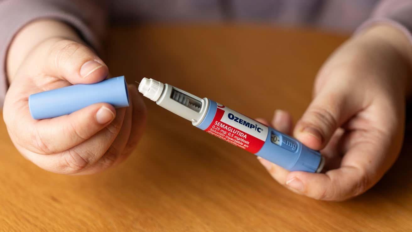 Un flacon d’Ozempic, fabriqué avec l’ingrédient actif sémaglutide.