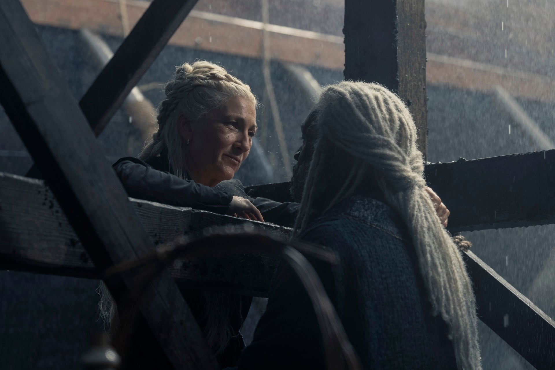 Rhaenys (Eve Best) et Corlys (Steve Toussaint)